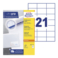 Avery Zweckform 3652-200 universele etiketten A4 70 x 42,3 mm wit (4.200 etiketten) 3652-200 212484