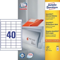 Avery Zweckform 3657 universele etiketten A4 48,5 x 25,4 mm wit (4.000 etiketten) 3657 212026
