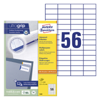 Avery Zweckform 3668 universele etiketten A4 52,5 x 21,2 mm wit (5.600 etiketten) 3668 212030
