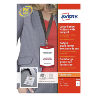 Avery Zweckform 4834 badgehouder lanyard set 105 x 148 mm (10 stuks) 4834 212776