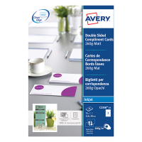 Avery Zweckform C2358-25 complimentenkaartjes wit 99 x 210 mm (75 stuks) C2358-25 212792
