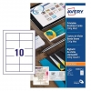 Avery Zweckform C32011-10 visitekaarten mat wit 85 x 54 mm (100 stuks) C32011-10 212781