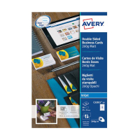 Avery Zweckform C32015-10 visitekaarten mat wit 85 x 54 mm (80 stuks) 212948