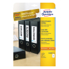 Avery Zweckform C32267-25 ordnerrug insteekkaarten 54 x 190 mm (125 etiketten)