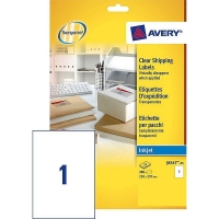 Avery Zweckform J8567-25 transparante verzendetiketten 210 x 297 mm (25 etiketten) J8567-25 212624