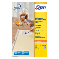 Avery Zweckform L4731-25 multifunctionele etiketten A4 25,4 x 10 mm wit (4.725 etiketten) L4731REV-25 212574
