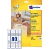 Avery Zweckform L4732-25 multifunctionele etiketten 35,6 x 16,9 mm wit (2.000 etiketten)