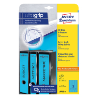 Avery Zweckform L4753-20 ordnerrugetiketten 61 x 297 mm blauw (60 etiketten) L4753-20 212126