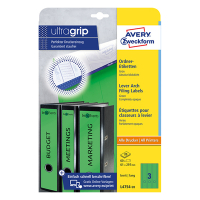 Avery Zweckform L4754-20 ordnerrugetiketten 61 x 297 mm groen (60 etiketten) L4754-20 212128