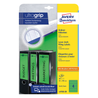 Avery Zweckform L4768-20 ordnerrugetiketten 192 x 61 mm groen (80 etiketten) L4768-20 212524