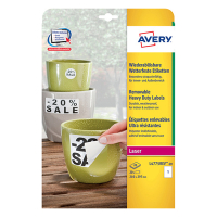 Avery Zweckform L4775REV-20 weerbestendige etiketten A4 210 x 297 mm wit (20 etiketten) L4775REV-20 212730