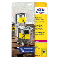 Avery Zweckform L6103-20 weerbestendige etiketten A4 45,7 x 21,2 mm geel (960 etiketten) L6103-20 212698