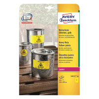 Avery Zweckform L6111-20 weerbestendige etiketten A4 210 x 297 mm geel (20 etiketten) L6111-20 212701
