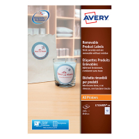 Avery L4745REV-25 zelfklevende verwijderbare etiketten, 8 etiketten per A4- vel