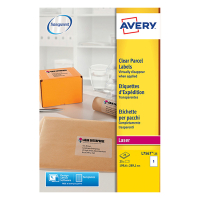 Avery Zweckform L7567-25 transparante etiketten 210 x 297 mm (25 etiketten) L7567-25 212558