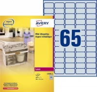 Avery Zweckform L7690-25 etiketten A4 38,1 x 21,2 mm zilver (1.625 etiketten) L7690-25 212764