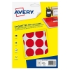 Avery Zweckform PET30R markeringspunten Ø 30 mm rood (240 etiketten)