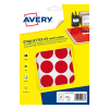 Avery Zweckform PET30R markeringspunten Ø 30 mm rood (240 etiketten)