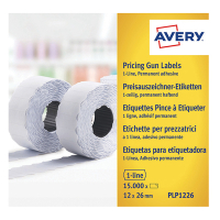 Avery Zweckform PLP1226 prijstangetiketten 26 x 12 mm wit (15.000 etiketten) AV-PLP1226 212665
