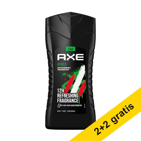 Aanbieding: 4x Axe Africa douchegel (250 ml) SAX00315 - 1