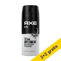 Aanbieding: 4x Axe Black Anti-Transpirant deodorant (150 ml) SAX00311