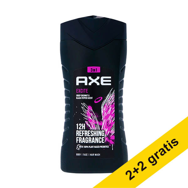 Aanbieding: 4x Axe Excite douchegel (250 ml) SAX00314 - 1