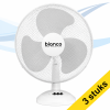Aanbieding: 3x Bianco tafelventilator wit 461400 - 1