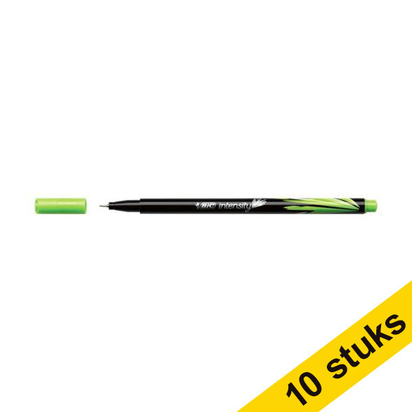 Aanbieding: 10x BIC Intensity fineliner lichtgroen 240432 - 1