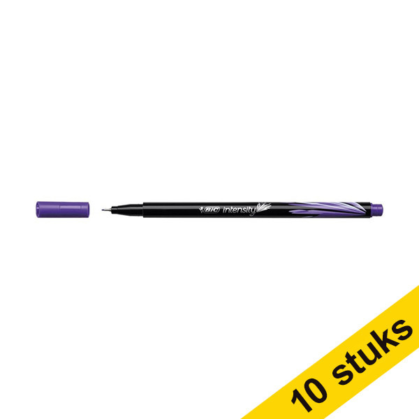 Aanbieding: 10x BIC Intensity fineliner paars 240430 - 1