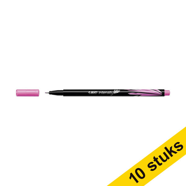 Aanbieding: 10x BIC Intensity fineliner roze 240429 - 1