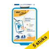 Aanbieding: 5x BIC Velleda whiteboard blanco/ruit 26 x 19 cm 279996 - 1