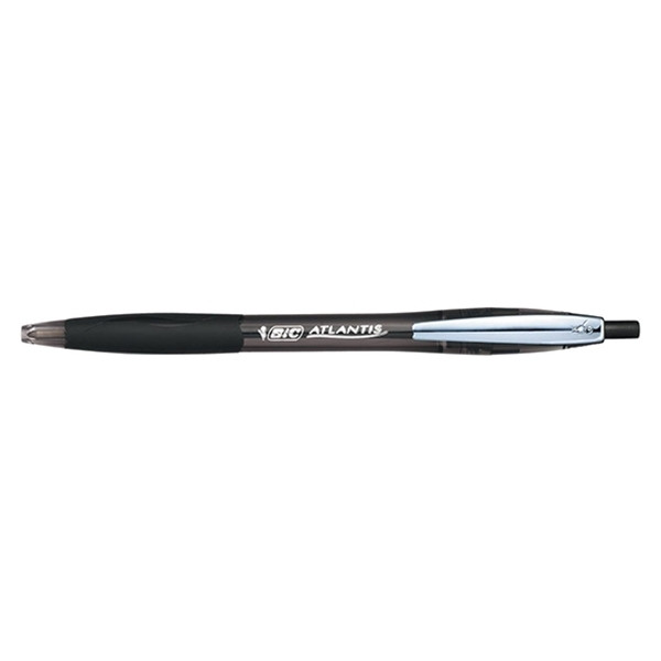 BIC Atlantis Soft balpen zwart (12 stuks) 902133 224635 - 1