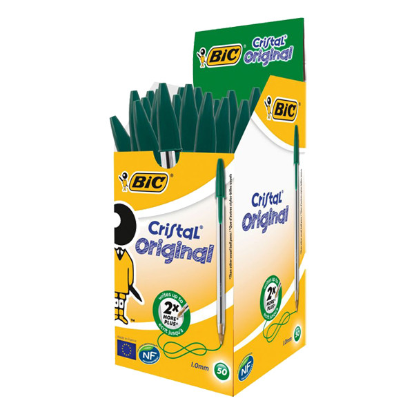 BIC Cristal balpen groen (50 stuks) 8373629 224614 - 1