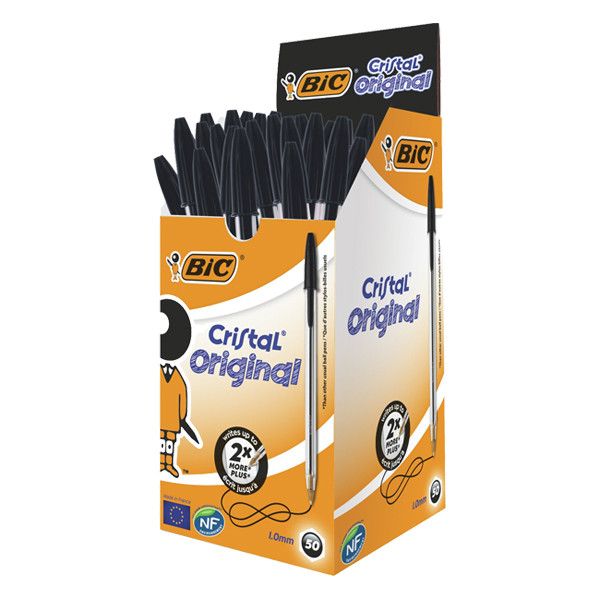 BIC Cristal balpen zwart (50 stuks) 8373639 224610 - 1