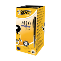 BIC M10 Clic balpen fijn zwart (50 stuks) 1199190129 224664
