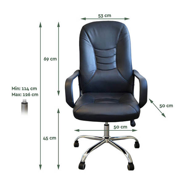 BRASQ OC500 ergonomische bureaustoel comfort kunstleer 202125 - 2