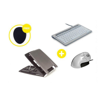 Bakker & Elkhuizen Essentials toetsenbord, muis, muismat en laptopstand AZERTY 298276