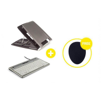 Bakker & Elkhuizen Essentials toetsenbord, muismat en laptopstand 298272