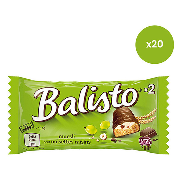 Balisto Muesli Rozijn reep single (20 stuks) 58784 423279 - 2