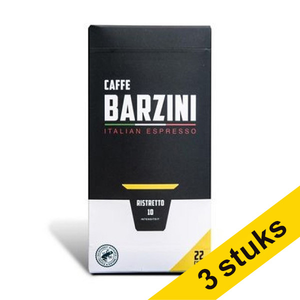 Aanbieding: 3x Barzini Ristretto koffiecups (22 stuks) 423202 - 1