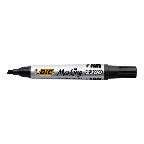 Bic 2300 Ecolutions permanent marker zwart (3,7-5,5 mm beitel) 8209263 240461 - 1