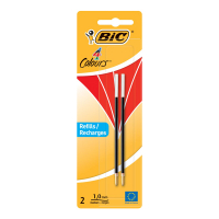 Bic balpen navulling 4 Colours Medium rood 2 stuks