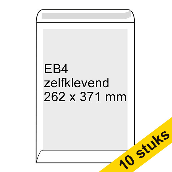 Bordrug envelop wit 262 x 371 mm - EB4 zelfklevend (100 stuks) 308570 209110 - 1