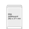 Bordrug envelop wit 262 x 371 mm - EB4 zelfklevend (10 stuks) 209108 - 1