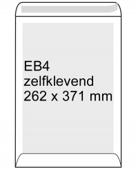 Bordrug envelop wit 262 x 371 mm - EB4 zelfklevend (10 stuks) 308570-10 209108
