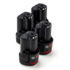 Starterset: 4x Bosch GBA 12V / 1600Z0002X accu's (12V, 2.0 Ah, origineel) ABO00232 - 1