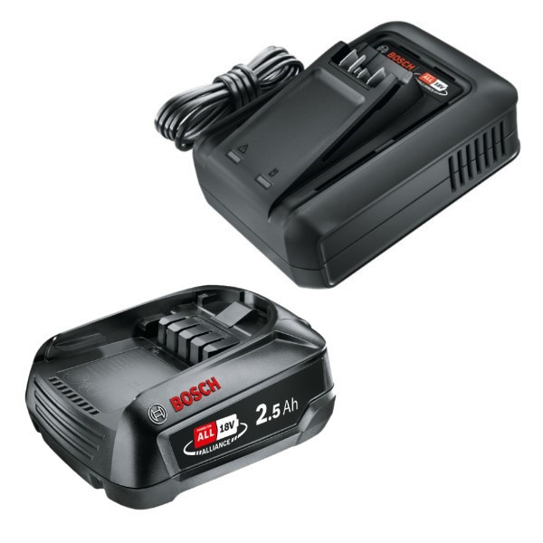 Startset: Bosch | Power For All 18 V | 1600A005B0 accu + lader (18 V, 2.5 Ah, origineel) ABO00267 - 1