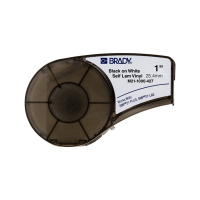Brady M21-1000-427 tape gelamineerde vinyl zwart op wit 25,4 mm x 4,30 m (origineel) M21-1000-427 147140