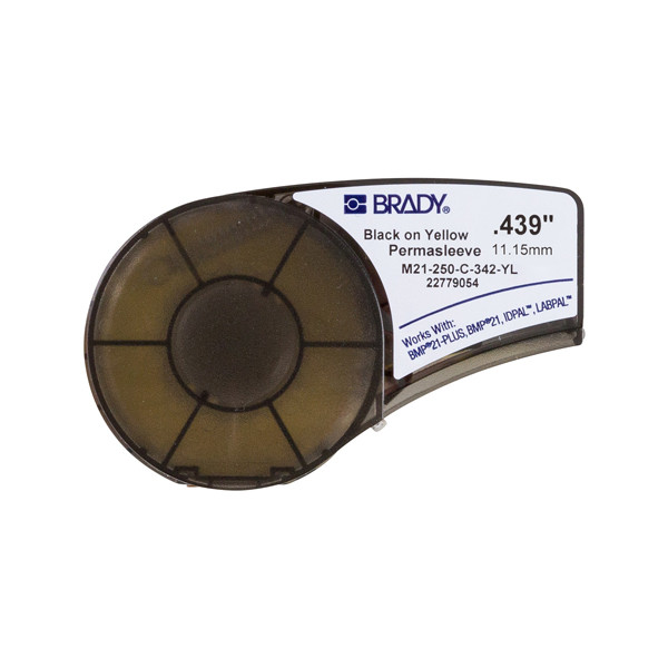 Brady M21-250-C-342-YL tape krimpkous zwart op geel 11,15 mm x 2,10 m (origineel) M21-250-C-342-YL 147166 - 1