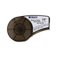 Brady M21-500-499 tape nylonweefsel zwart op wit 12,7 mm x 4,88 m (origineel) M21-500-499 147218